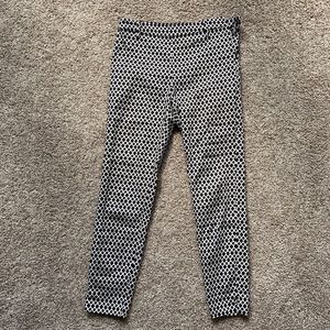 Funky black and white patterned pants
